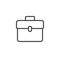 Briefcase portfolio line icon