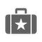 Briefcase, suitcase icon / gray color