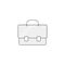 briefcase thin line icon. portfolio Hand Drawn thin line icon