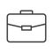 Briefcase Thin Line Vector Icon