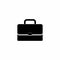 Briefcase White Outline vector isolated