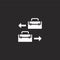 briefcases icon. Filled briefcases icon for website design and mobile, app development. briefcases icon from filled digital nomad