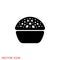 Brigadeiro icon vector. Brazilian sweet brigadier design illustration