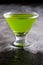 Brigh green cocktail