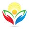 Bright academic education emblem school college university success logo design