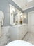 Bright art deco style bathroom