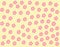 Bright attractive colorful pink flowers on yellow background pattern illustration 2021