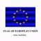 Bright banner with flag of European Union. Happy Europe day banner.