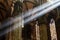 The Bright Beam of Light Inside Milan Cathedral