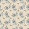 Bright blossom drawing botanical wildflowers pattern, floral wallpaper. Cute flowers seamless background. Vector illustration