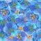 Bright blue flowers close-up. Background. Seamless.