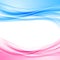 Bright blue and pink border abstract background