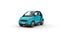 Bright Blue Small Car