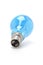 Bright blue tungsten light bulb