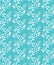 Bright blue and white seamless floral and roses pattern tile