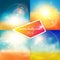 Bright bluish summer backgrounds