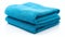 Bright And Bold Three Blue Towels With Sharp Attention To Detail