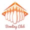 Bright bowling club banner