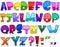 Bright cartoon alphabet
