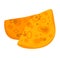 Bright cartoon cheese wedges with holes, delicious cheddar slices. Dairy food and cooking ingredients vector