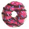 Bright cartoon style for children sweet food dessert donut red berry icing with chocolate