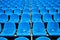 Bright chairs in the stadium arena.