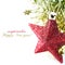 Bright christmas composition with stars