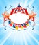 Bright circus background