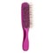Bright clean plastic massage hairbrush of purple