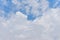 Bright Clouds Cumulonimbus Blue Sky Background