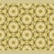 Bright color abstract golden hexagonal geometric pattern, vector seamless