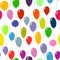 Bright colored ballons background. Seamless pattern