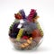 Bright Colored Potpourri In Clear Bowl