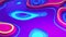 Bright colorful abstract liquid. Plastic colorful shapes animation loop.