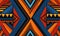 Bright colorful african geometric seamless pattern background