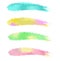 Bright colorful brushes