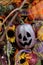 Bright and colorful Halloween ornaments welcome the holiday