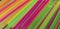 Bright colorful plastic straws line pattern artistic design