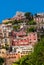 Bright colorful villas in Positano, Italy