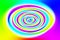 Bright coloured twirl oval