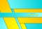 Bright cyan and yellow abstract corporate background