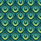 Bright Decorative Peacock Feather Seamless Pattern