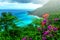 Bright delightful Caribbean landscape