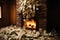 Bright depiction of a fiery fireplace surrounded by money, signifying the heat of economic challenges and tight family