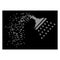 Bright Disappearing Dot Halftone Shower Icon