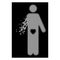 Bright Dispersed Dot Halftone Lover Guy Icon