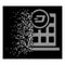 Bright Dissolved Dot Halftone Dash Corporation Building Icon