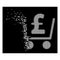 Bright Dissolving Pixel Halftone Pound Checkout Icon