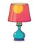 Bright electric lamp bedroom decor