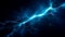 bright electrical spark on a dark blue background. Ai generated